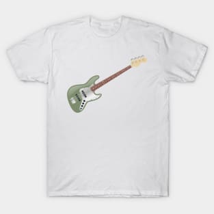 Vintage Avocado Green Electric J-Bass T-Shirt